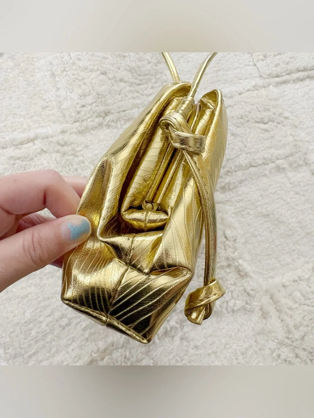 Gold Metallic Crossbody Bag